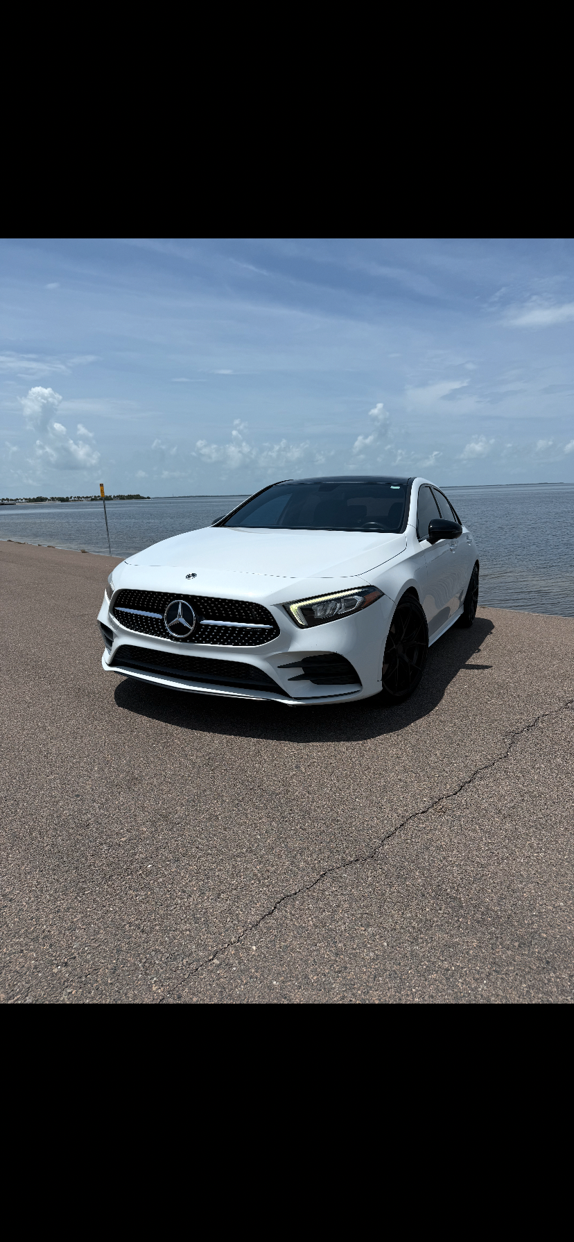 Mercedes-Benz A220 AMG Line exterior — luxury car rental in Tampa Bay