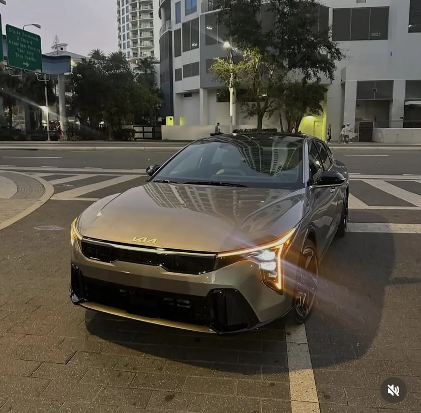 Kia K4 GT-Line exterior — premium car rental in Tampa Bay
