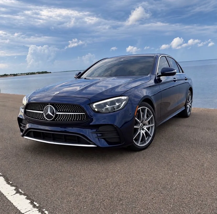 Mercedes-Benz E350 exterior — luxury car rental in Tampa Bay