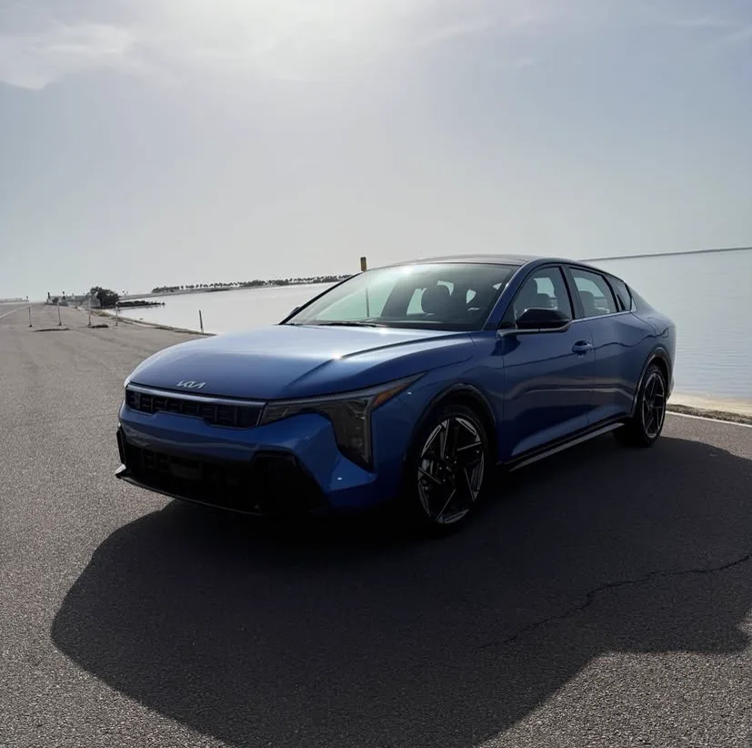 Kia K4 GT exterior — premium car rental in Tampa Bay