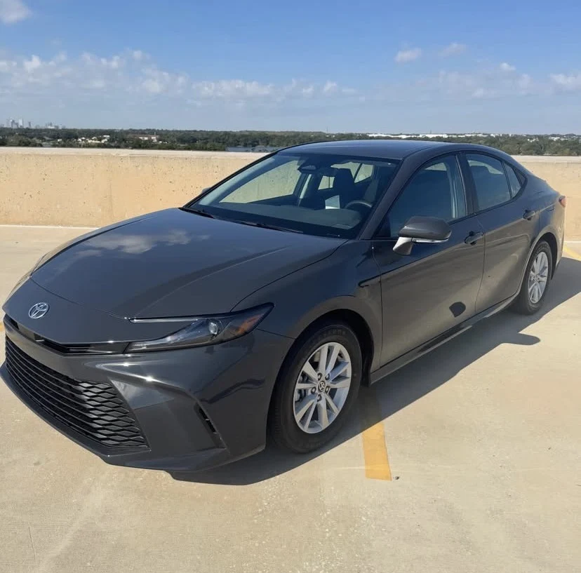 Toyota Camry (Gray) exterior — economy car rental in Tampa Bay