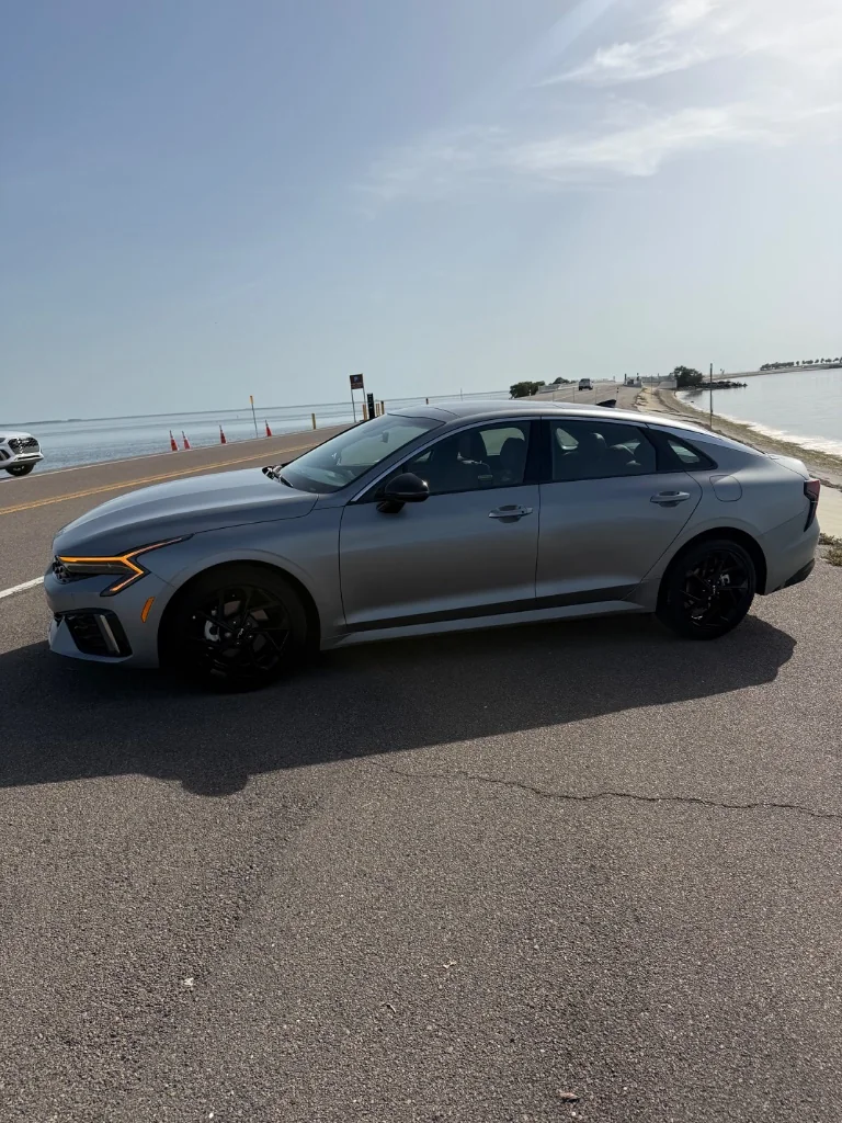 Kia K5 GT exterior — premium car rental in Tampa Bay