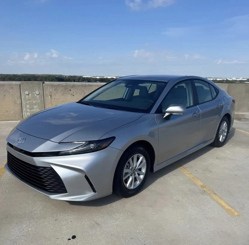 Toyota Camry (Silver) exterior — economy car rental in Tampa Bay