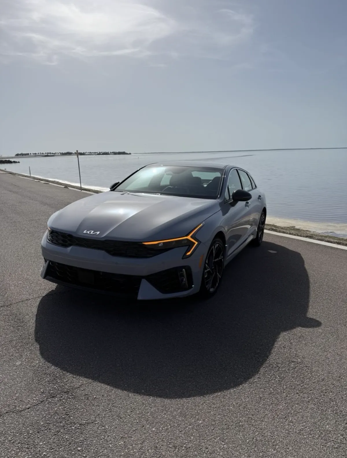 Kia K5 GT-Line exterior — premium car rental in Tampa Bay